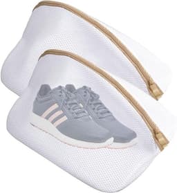 Waszakken voor schoenen (2 stuks) - Herbruikbaar wasnet voor schoenen wassen - Ritssluiting, wasmachine bestendig. — thumbnail 1