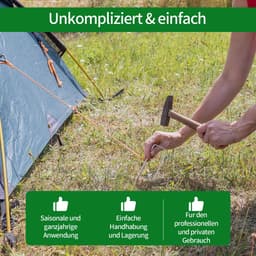 Dailygoods - 50 Stuks Grondankers voor Tuin en Camping - Gecoate U-Spijkers — thumbnail 4