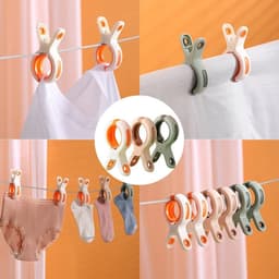 Dailygoods - Grote Kledingknijpers 6 Stuks - Sterke Winddichte Handdoekclips — thumbnail 3