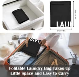 Dailygoods - 2 Stuks Draagbare Waszakken met Trekkoord voor Reizen en Sport — thumbnail 3