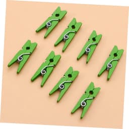 Houten Knijpers - Fotoklemmen Decoratieclips - Huis Decoratie - Mini Formaat - 2.5 cm - Groen — thumbnail 4