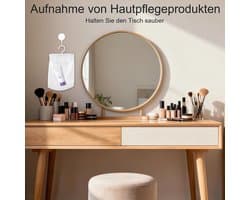 2 stuks multifunctionele ophangbare opbergtas, hangende wasknijpers, opbergtas voor wasknijpers, voor badkamer, balkon, camping en reizen, wit