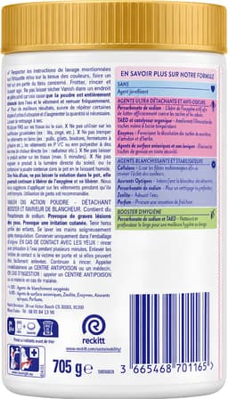 Vanish Oxi Action Whitening Booster Poeder - Vlekverwijderaar Voor Witte Was - 3x705g - Voordeelbundel — thumbnail 4