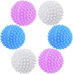 drogerballen, 6 stuks wasballen voor donsjassen, wasbal voor wasmachine, drogerbal, herbruikbare drogerballen, droogdoeken voor wasdroger voor thuis kledingreiniging — thumbnail 1