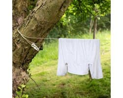 Waslijn - Kunststof - Weerbestendig - Scheurvast - Voor Balkon, Tuin en Camping
