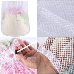 Thijox - 3 Stuks Wasnetten voor Wasmachine, Herbruikbare Waszak met Trekkoord, Mesh Waszakken voor Truien, Jeans, Blouses, Ondergoed, Beha, Jassen en — thumbnail 5