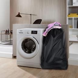 SnelShoppen - 4 Stuks Extra Grote Waszakken, Vouwbare Trekkoord Opbergtassen, Nylon Waszak voor Badkamer, Slaapkamer, Studentenhuis en Reizen, 61 x 91 — thumbnail 2