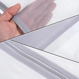 Grote waszak met ritssluiting voor wasmachine, herbruikbare mesh wasnet voor delicate kleding, 50 x 60 cm, 3 stuks, ideaal voor truien en overhemden — thumbnail 3