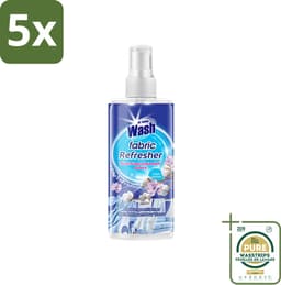 5 x At Home - Wash - Textielverfrisser - Fresh Cotton - Neutraliseert Onaangename Geuren - 300 ml - Grootverpakking - Textielverfrisser - Katoengeur - Geur Neutraliseren - Kleding Verfrissen - Stoffen Verfrissen — thumbnail 1