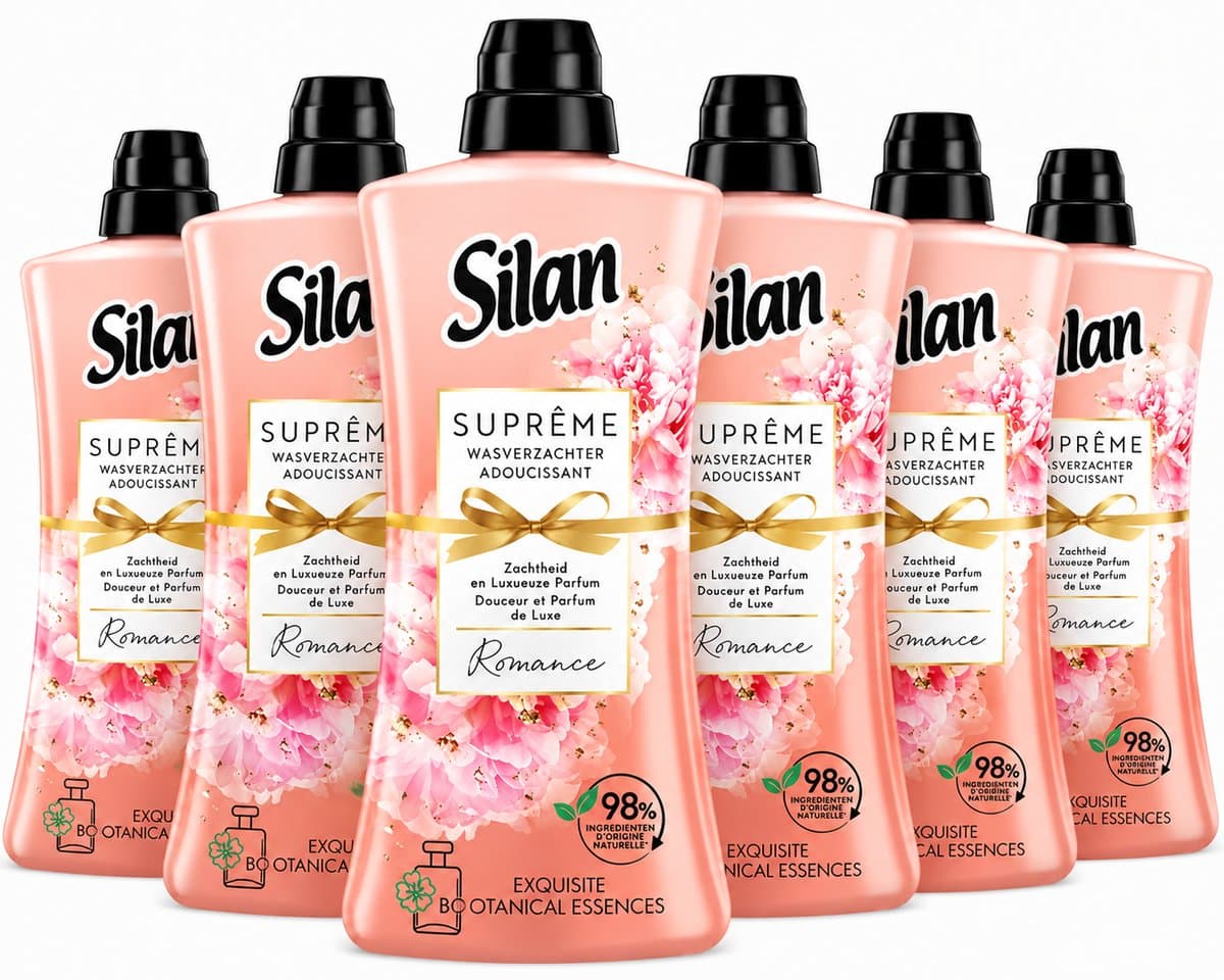 Silan Suprême Romance Wasverzachter – 6 x 968 ml – 264 Wasbeurten – Langdurige Geur - 6 Stuks — afbeelding 1