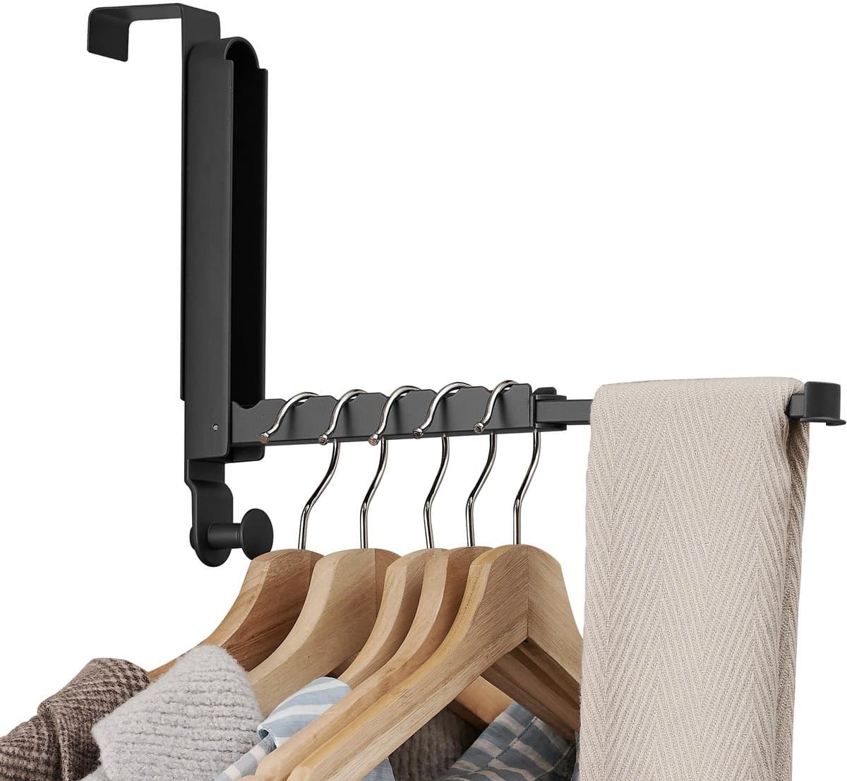 Omgoods - Vouwbare Kledingdroger voor Deur met Uittrekbare Stang — afbeelding 1