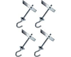 Industrieel | Lente Toggle Wing Bolt Haak M6 | Set van 4 | Stalen Knevelbouten | Toggle Dowel voor het Ophangen van verschillende items zoals lampen | Bevestiging vals plafond, gipsplaten