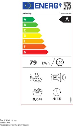 Samsung DV90F09F4WT2 - 5 jaar garantie — thumbnail 2
