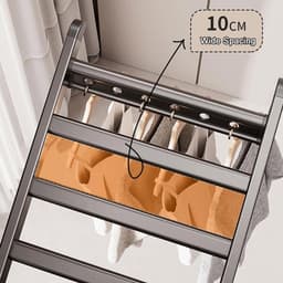 Floor Drying Rack Aluminum Alloy Foldable Household Drying Rack Indoor and Outdoor Balcony Drying Blanket Drying Pile - ShopVlot — thumbnail 4