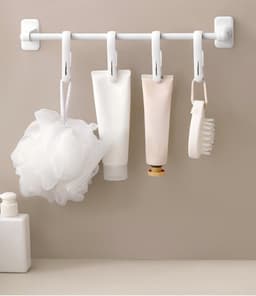 Haken – Set van 20 – 8 x 3 x 1,3 cm – Clip-haken – Veelzijdige organizer – Borgclip - Ideaal voor ophangoplossingen in keuken en badkamer – Geschikt voor kledingkasten, schoenenrekken, kapstokken, wasknijpers, enz. — thumbnail 4