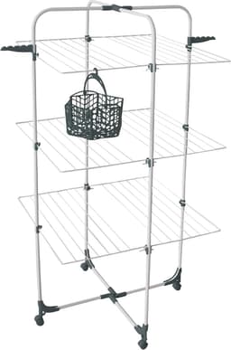 Wasdroger Toren - Kledingrek - Was Drogen - 30 Meter Drooglijn - 68 x 132 cm - Wit Groen — thumbnail 2