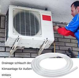 Afvoerslang Airco - Draagbare Slang - Water Afvoeren - Lekvrij Ontwerp - 90-300 cm - Meerkleurig — thumbnail 2