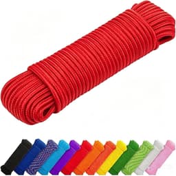 Waslijn Outdoor - Kledinglijn Touw - Buiten Drogen - 4 mm 7 Kernen - 10 Meter - Zwart — thumbnail 1