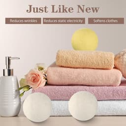 SnelShoppen - Wool Drying Balls XL 6-Pack Natuurlijke Wol Droogballen, Organisch, Herbruikbaar, Vermindert Kreukels en Droogtijd, Eco-vriendelijk — thumbnail 5