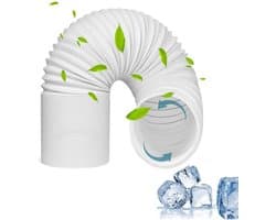 Draagbare airconditioner flexibele slang - Uitlaatslang Draagbaar - Lengte 2m - Luchtafvoerslang - Flexibele Slang - Afvoerslang Airco Universele - Vervangende Buis - Diameter 15cm - Eenvoudig te Installeren