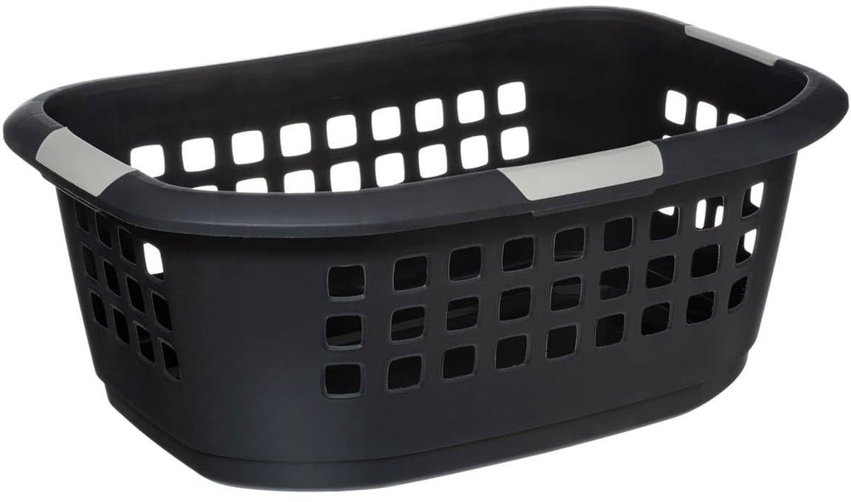 Dailygoods - Ergonomische Wasmand 51L - Donkergrijs met Handgrepen — afbeelding 1
