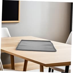 Lekbak Siliconen Mat - Wateropvangbak Vochtregulator - Apparaat Beschermen - Opstaande Rand - 40x40 cm - Grijs — thumbnail 4