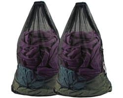 Dailygoods- Wasnetzak Extra Groot 70 x 90 cm - Zwarte - 2 Stuks