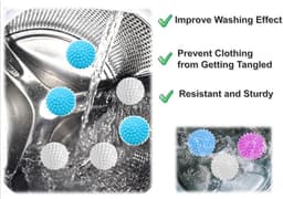 SnelShoppen - Droogballen voor Wasdroger, 15 Stuks Wasballen voor Wasmachine, Fluffy Wasballen voor Tumble Dryer, Herbruikbare TPR Droogballen in 3 Kl — thumbnail 2