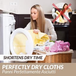 SnelShoppen - MGKolbe® Drogerballen 100% Wol 2e Generatie, Sneldrogend, Energiebesparend, Hypoallergeen, Kreukvrij, 6 Stuks, Gemaakt in Italië — thumbnail 4