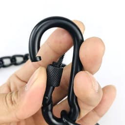 Dailygoods- Ketting Roestvrij Staal - Hangstoelketting - Verlengketting - 180 kg Capaciteit - Met Karabijnhaken - Verstelbaar 66 cm - Hangmatketting — thumbnail 2