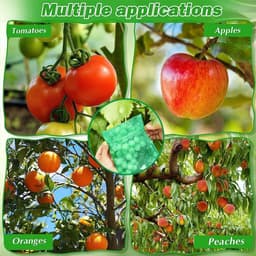 Beschermhoezen Fruit - Netzakjes Tassen - Fruit Beschermen - Ademend Organza Materiaal - 120 Stuks - Transparant — thumbnail 4