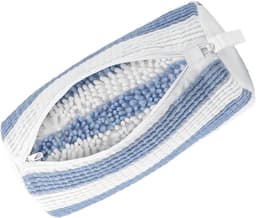 Schoenwaszak - Sneaker waszak - Waszak voor schoenen - Herbruikbaar - Wasnet Voor Schoenen - Wasmachine&Droger - Schoenen Waszak - Voor Sneakers en Tennisschoenen - Netje Anti-Vervorming - Blauw/Wit — thumbnail 1