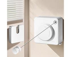 Waslijn Uitschuifbaar - Wand Waslijn - Kleding Drogen - Anti Doorhang Ontwerp - 46 Meter - Wit