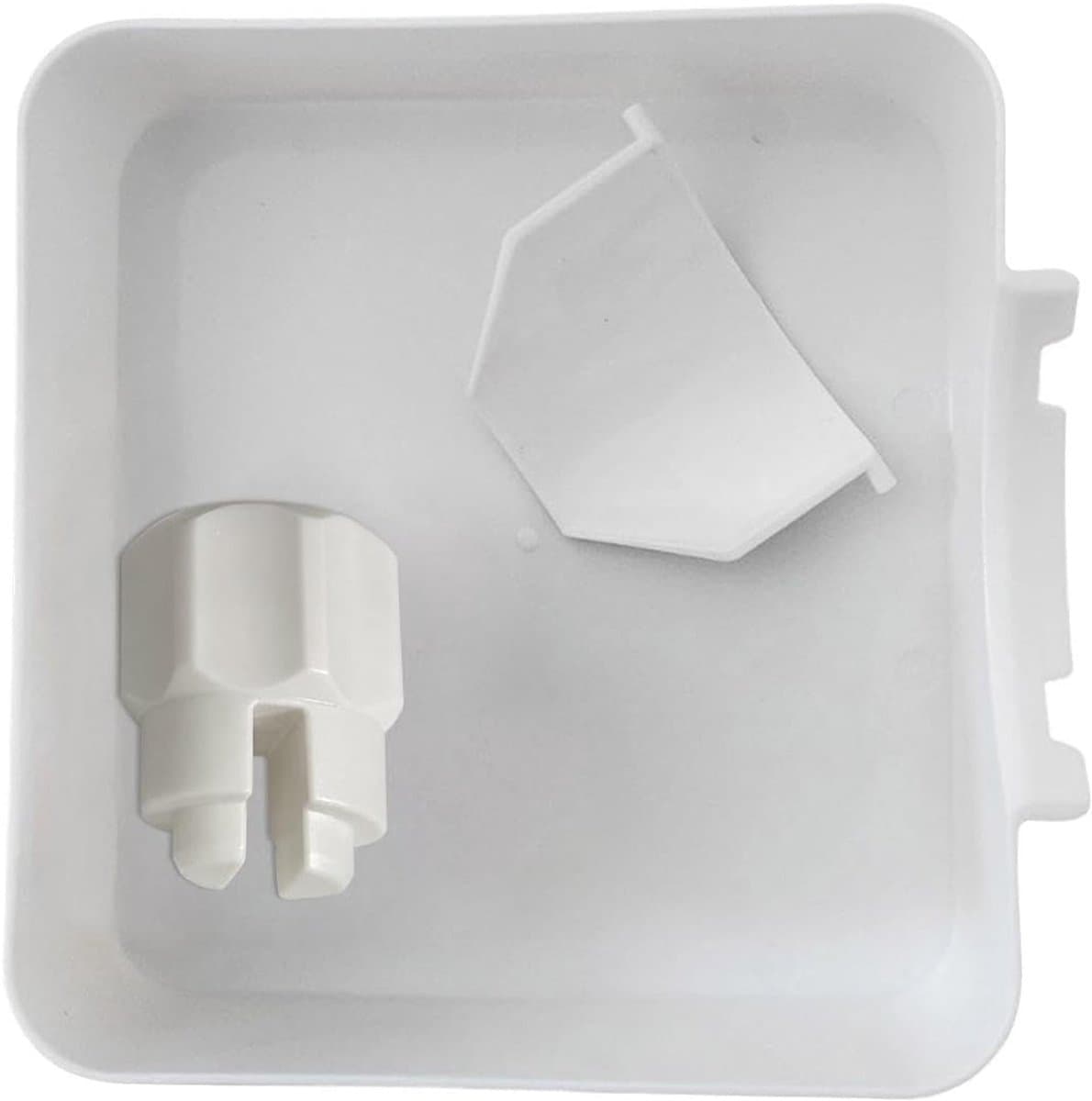3 Delige Set Lekbak Wasmachine 17,8x17,8cm Wit - Universele Opvangbak voor Wasmachine & Vaatwasser - Onderdelen Voor Wasmachines - Lekbak - Eenvoudig te Reinigen - Morsbescherming - Beschermt Vloer & Meubels tegen Waterschade — afbeelding 1