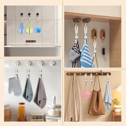 SnelShoppen - 12 Stuks Handdoek Klemmen Tafelhouder voor Keuken, Badkamer, Kledingkast, Duurzaam Rvs, Natuurlijk Katoen, Ideaal voor Feesten en Kamper — thumbnail 3
