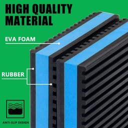 Anti Vibratie Pads - Antislipmatjes - 4 stuks - Rubber Anti Trillingen Isolatie Pads - 10 × 10 × 2,2 cm - Trillingsdempers Airconditioning - Wasmachine dempers - Verhoger - Voor Luchtcompressor, Airconditioner Unit, HVAC, Loopband — thumbnail 2