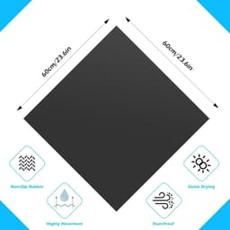 Afdekking voor wasmachine 60 x 60 cm - Stofdeksel voor Droger, Koelkast, Badkamer — thumbnail 2