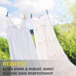 Uittrekbare Waslijn 20 Meter - Robuuste en Roestvrije Lijn voor Droogmolen en Tuin — thumbnail 5