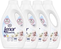 4 x Lenor Vloeibaar Wasmiddel - Sensitive Katoenbloesem - 4 x 20 Wasbeurten — thumbnail 1