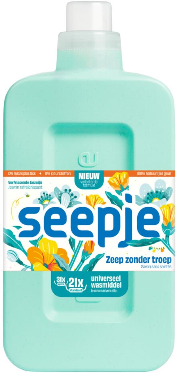 Seepje Wasmiddel Universeel Verfrissende Jasmijn - 945 ml — afbeelding 1