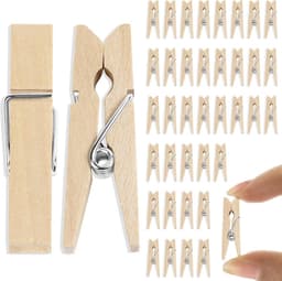 Mini Houten Wasknijpers - Set van 110 Stuks voor Knutselen en Decoratie — thumbnail 1