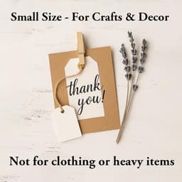 Houten Knijpers Klein (4,8 cm) - Decoratieve Waslijn Pinnen voor Knutselen en Decoratie - 50 Stuks — thumbnail 2