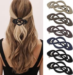 6 Stuks Vintage Franse Haarspeldjes voor Dik en Fijn Haar - Veerkrachtige Haarklemmen voor elke Gelegenheid — thumbnail 1
