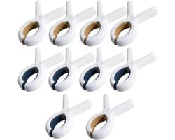 10 stuks strandhanddoekclips - winddichte, extra grote wasknijpers voor strandlakens en ligbedden - ideaal voor strand, zwembad en vakantie