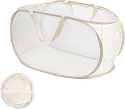 Opvouwbare wasmand Pop-Up Mesh Laundry Hamper Baskets Handgrepen Draagbare Wasmand voor Opslag Slaapkamer Badkamer Reizen — thumbnail 1