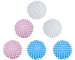 Droogballen voor Tumble Dryer - Wasballen voor Wasmachine - Pack van 6 Herbruikbare Hedgehog Balls voor Fluffy Wasgoed - Milieuvriendelijk en Ideaal voor Donsjacks