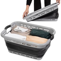 Jubbly® - Wasmand opvouwbaar - Wasbox - Heupwasmand - 45 Liter - Zwart — thumbnail 1