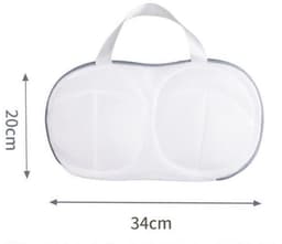 Wasnetten - 2 stuks - Anti-Vervorming - Met Rits - Polyester - Bh Wasnetje Voor Wasgoed - Waszakje Lingerie - Waszak Bh - Lingerie Wasnet - Waszakje Laundry Bag - Wasnet - Wasmachine - 20x34cm - Blauw, grijs — thumbnail 5