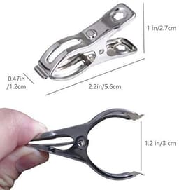 Kleding Pins 32 Stks Metalen Strandstoel Handdoek Clips - Heavy Duty RVS Wasknijper voor Strandhanddoeken — thumbnail 3