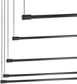 KADAX Metalen wasdroger 5x180cm zwart AV180-P5St — thumbnail 3